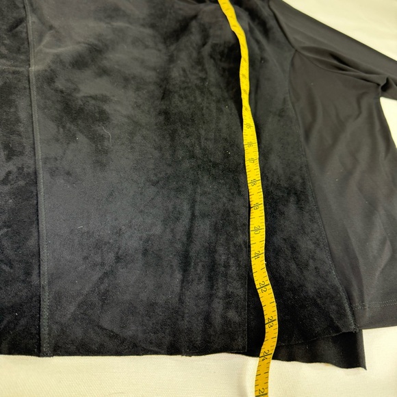 NEW Calvin Klein Vegan Suede Front asymmetrical zip jacket with stretchy back 2X - Picture 9 of 11